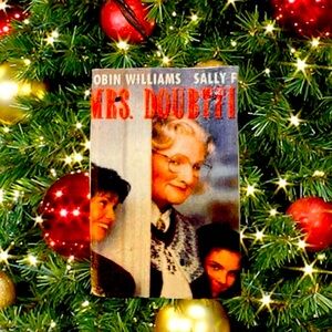 Mrs.Doughtfire VHS Handcrafted Christmas Ornament